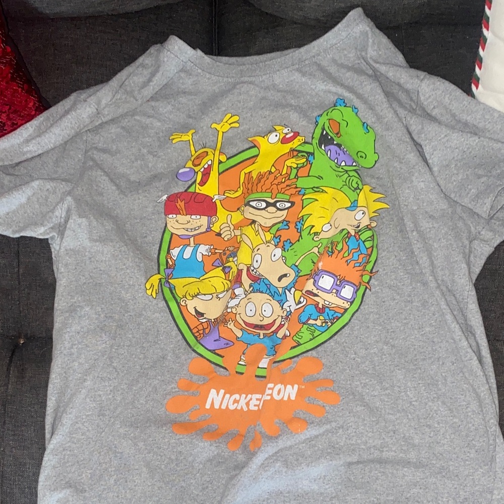 Nickelodeon Gray Graphic T-Shirt